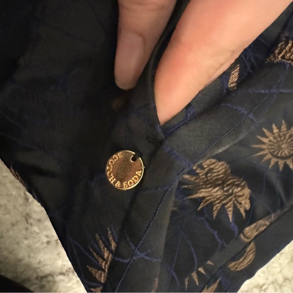 Scotch & Soda | NWT | Navy and Bronze Patterned Trousers - Picture 7 of 8